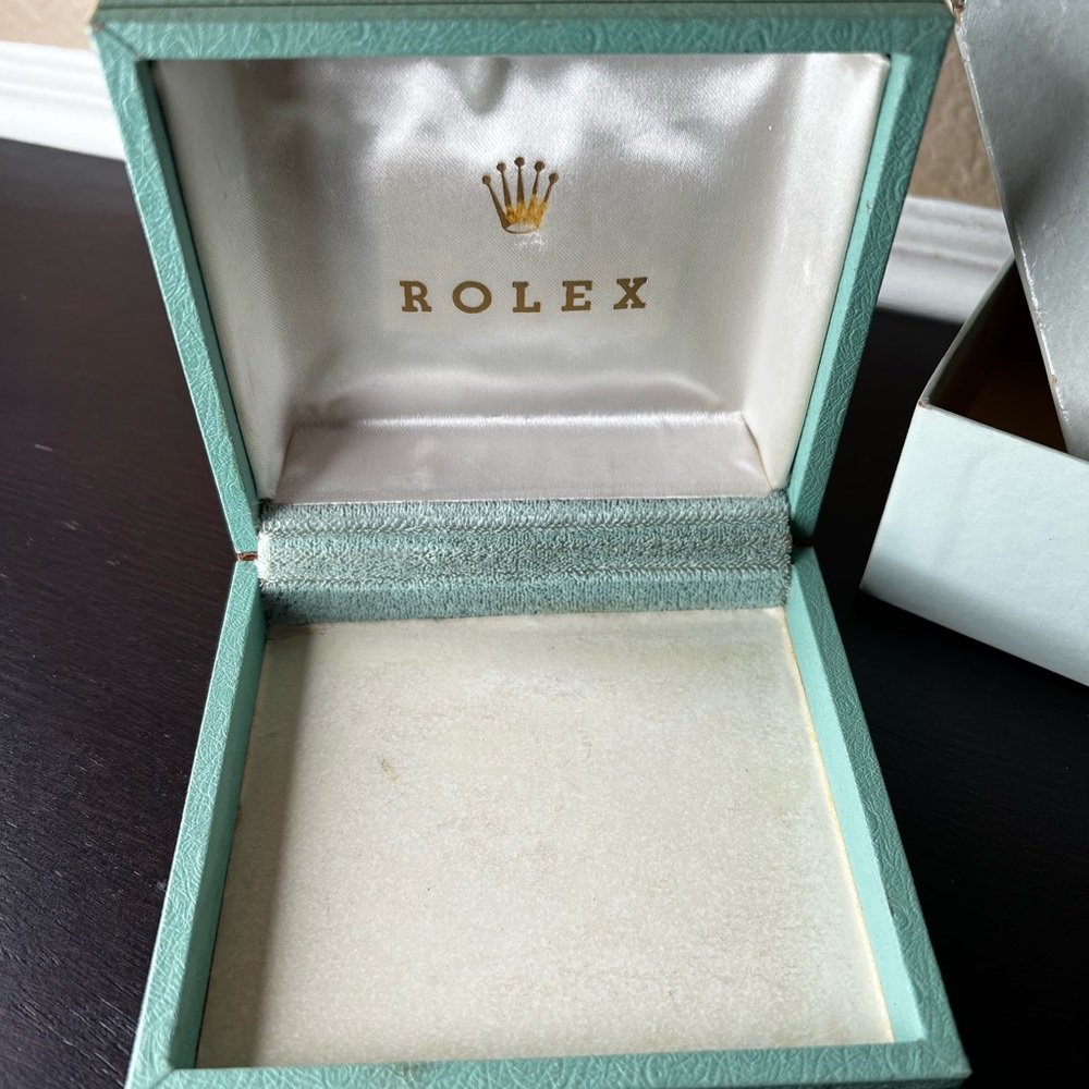 SOLD $650 1950’s Rolex ORIGINAL Vintage 1950's Aqua Watch Box With Original - Picture 3 of 10